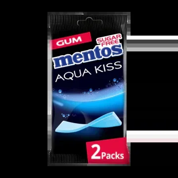 Mentos Aqua kiss Alaskan chewing gum 2-pack