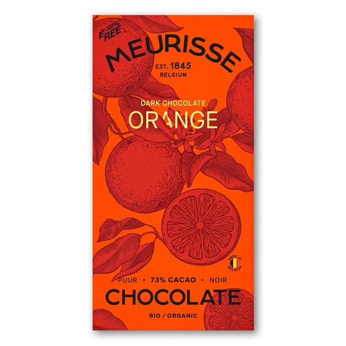 Meurisse Organic ecological dark chocolate orange fair trade
