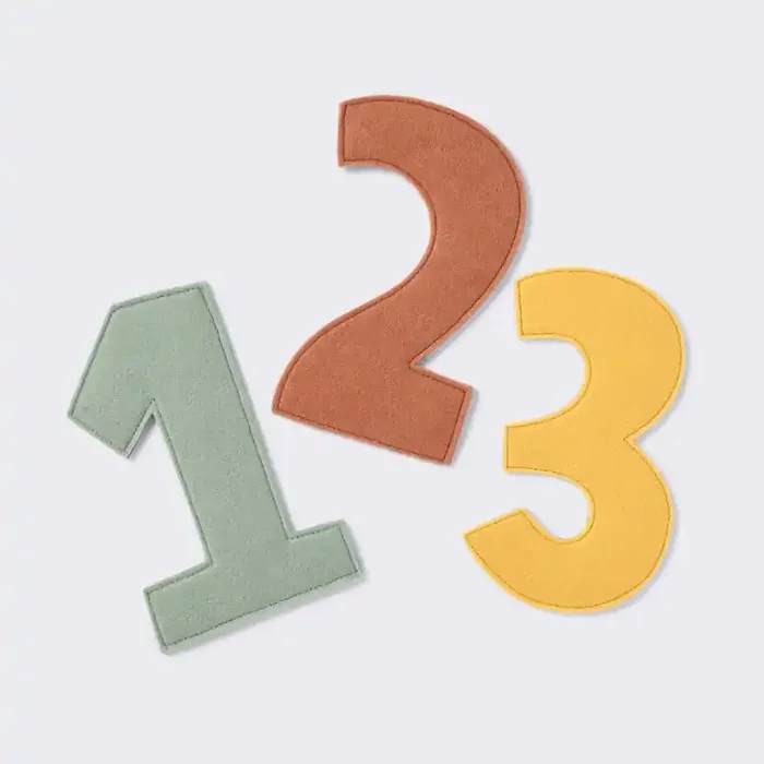 Milestone Felt Numbers – Multi Color – Cloud Island™