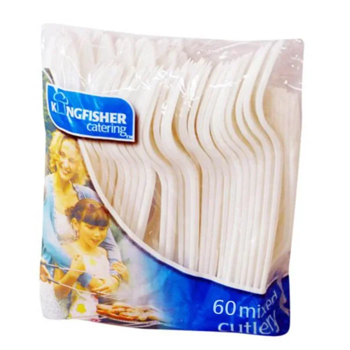 Mixed Plastic Cuttlery 60 pack