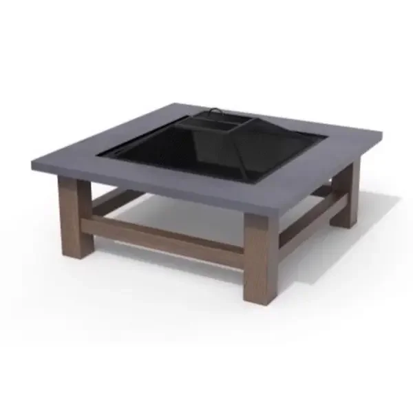 MODERN SQUARE FIRE PIT 34″