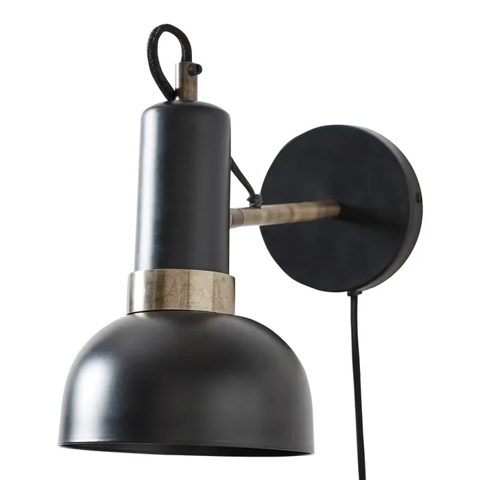 Nomi Black Metal Wall Sconce
