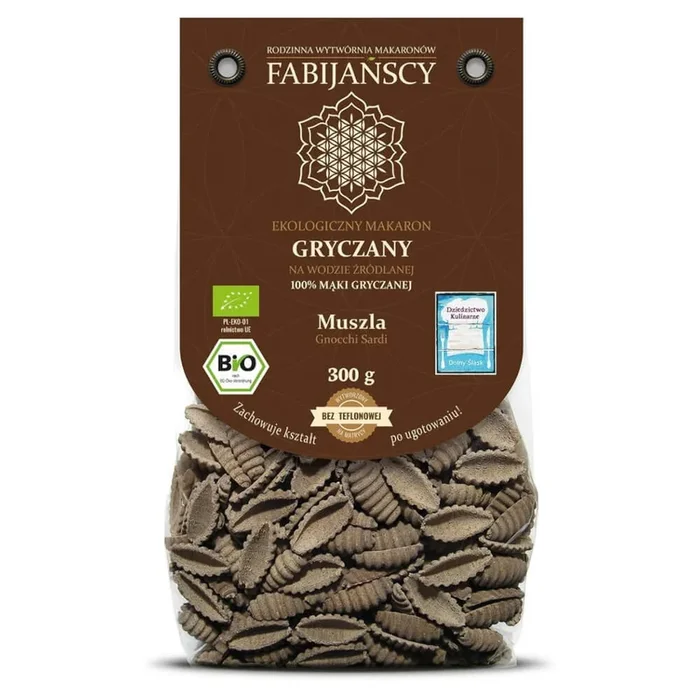Nudeln (Buchweizen) Schalengnocchi Sardi BIO 300 g – FABIJAŃSCY