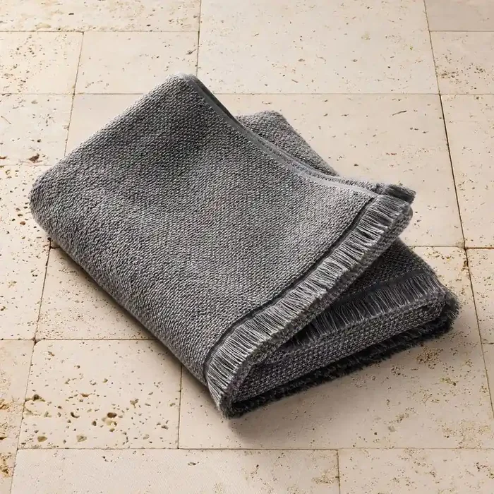 Organic Texture Bath Towel Gray – Casaluna™