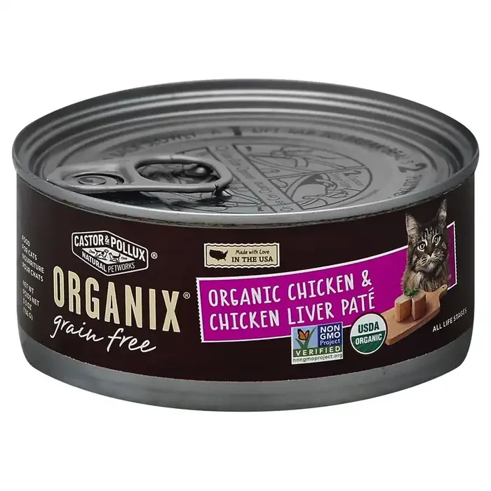 Organix Grain Free Cat Food Organic Chicken Liver Pate