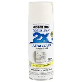 Painter‘s Touch 2X Spray Paint, Satin Blossom White, 12-oz.