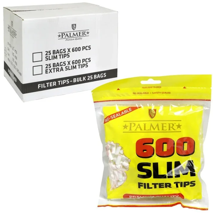 Palmer Slim Filter Tips 600 Pack