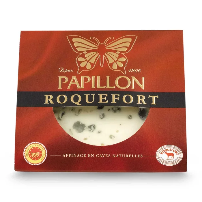 Papillon Roquefort cheese piece (at your own risk, no refunds applicable)