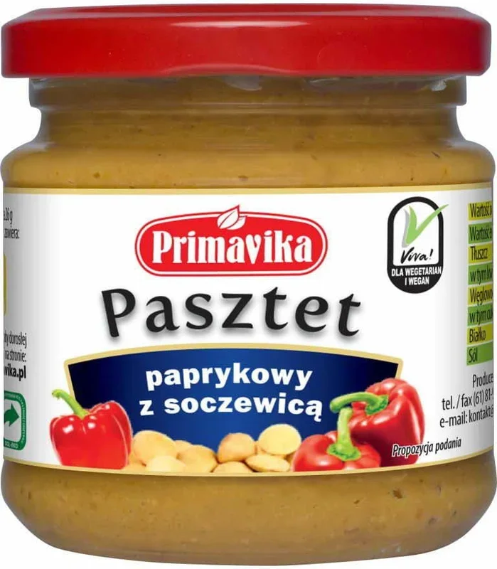 Paprikapastete mit Linsen 160 g PRIMAVIKA