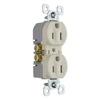 Pass & Seymour 15A/125V Trademaster® Tamper-Resistant Duplex Receptacle, Light Almond