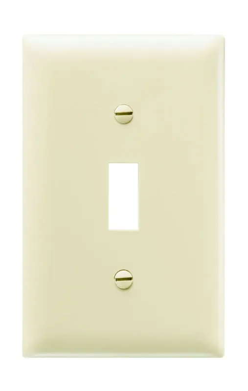 Pass & Seymour Toggle Switch Openings, One Gang, Ivory