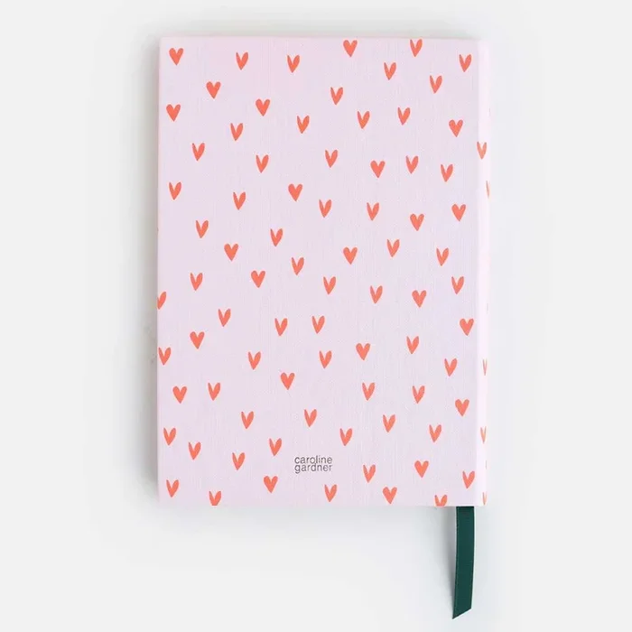 Pink Hearts Casebound Notebook