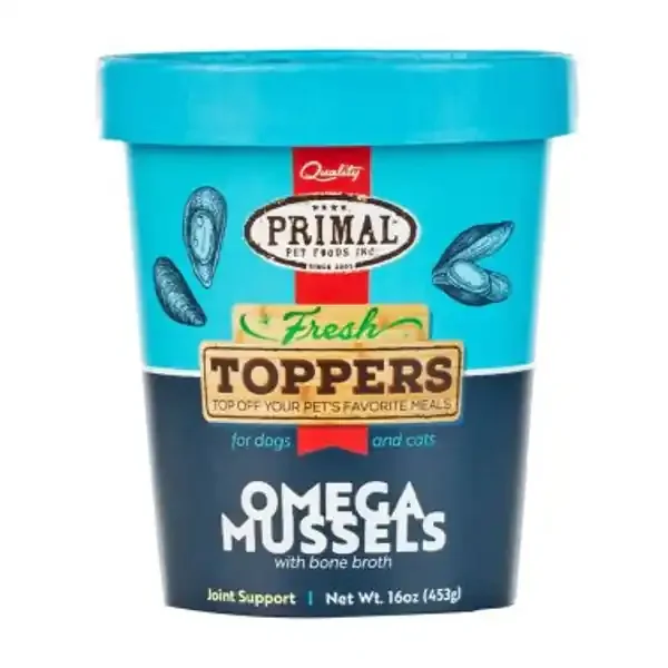 PRIMAL OMEGA MUSSELS FRESH TOPPER 13OZ