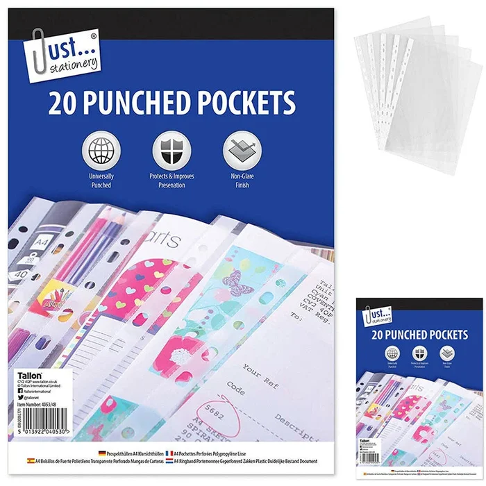 Punched Pockets 20 Pack – Case of 10