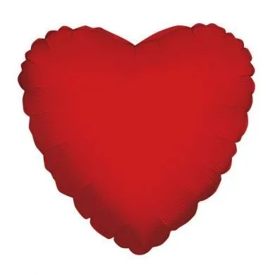Red Heart Design Foil Balloon 18” – Case of 10