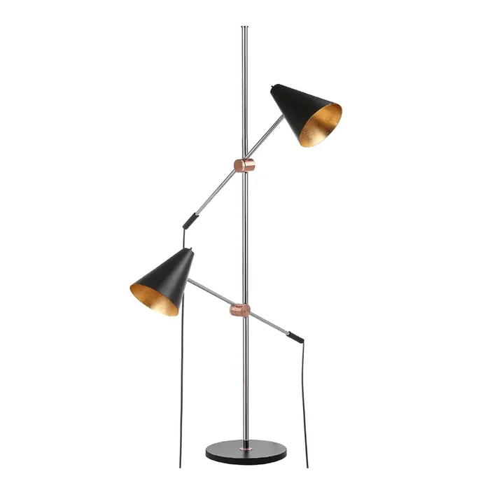 Reed Metal Adjustable 2 Light Floor Lamp