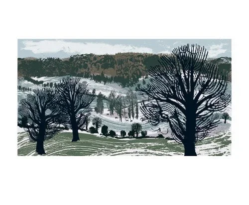 Remnants Of Snow Towards Slad Blank Card