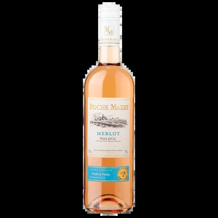 Roche Mazet Merlot pays d’Oc French rose wine