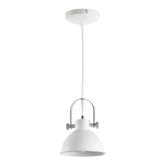 Rove White Metal Industrial Pendant Lamp