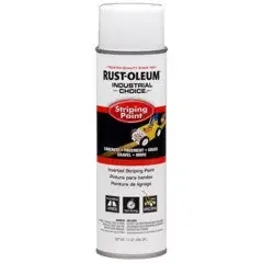 Rust-Oleum Industrial Choice® S1600 System Inverted Striping Paint Spray White 17 oz.