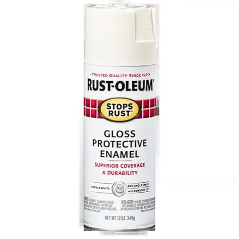 Rust-Oleum® Protective Enamel Spray Paint Gloss Canvas White