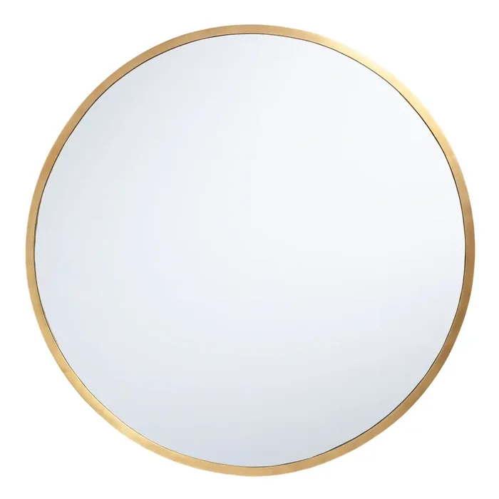 Sana Oversized Round Brass Wall Mirror