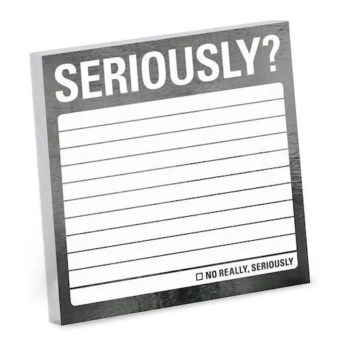 Seriously? Metallic Sticky Notes