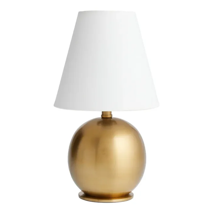 Shea Mini Metal Orb Empire Shade Table Lamp