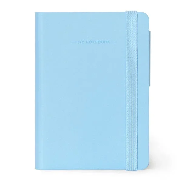 Small Lined Sky Blue Notebook