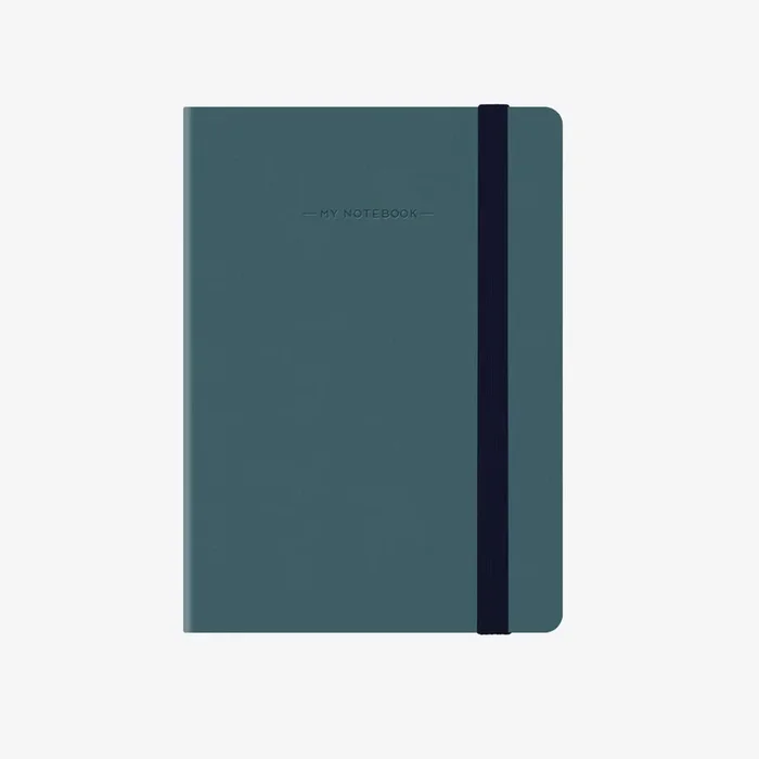 Small Plain Petrol Blue Notebook