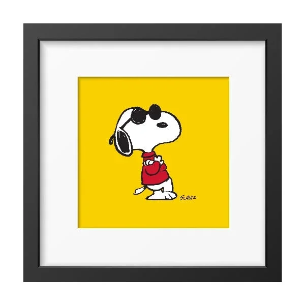 Snoopy Joe Cool Framed Print 12×12