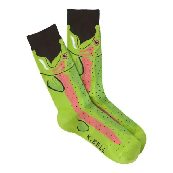 SOCKS LEG EATER TROUT CREW BLACK