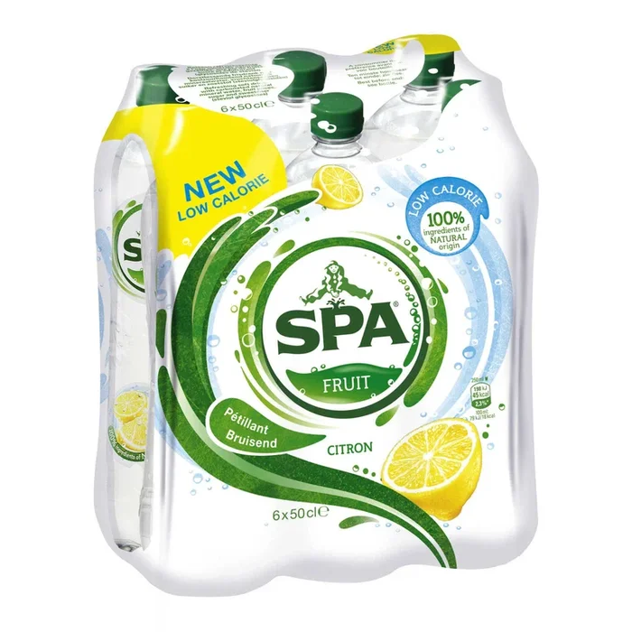 Spa Sparkling spring water lemon 6-pack