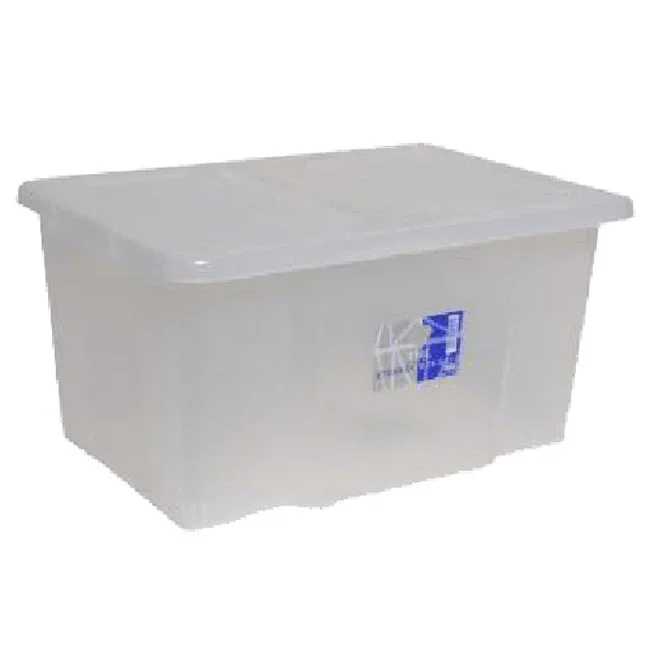 Stackable Storage Container Box with Clear Lid 50L