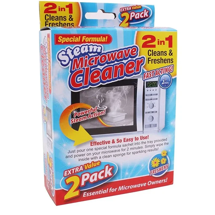 Steam Microwave Cleaner 2 In 1 Cleans & Freshens 2 Pack