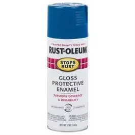 Stops Rust Enamel Spray Paint, Gloss Cobalt Blue, 12-oz.