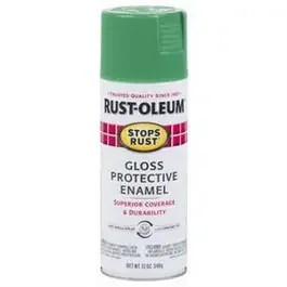 Stops Rust Enamel Spray Paint, Gloss Modern Mint, 12-oz.
