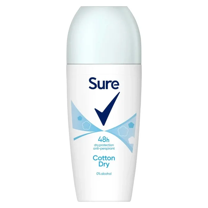 Sure Women Roll On Cotton 50ml – Case of 6