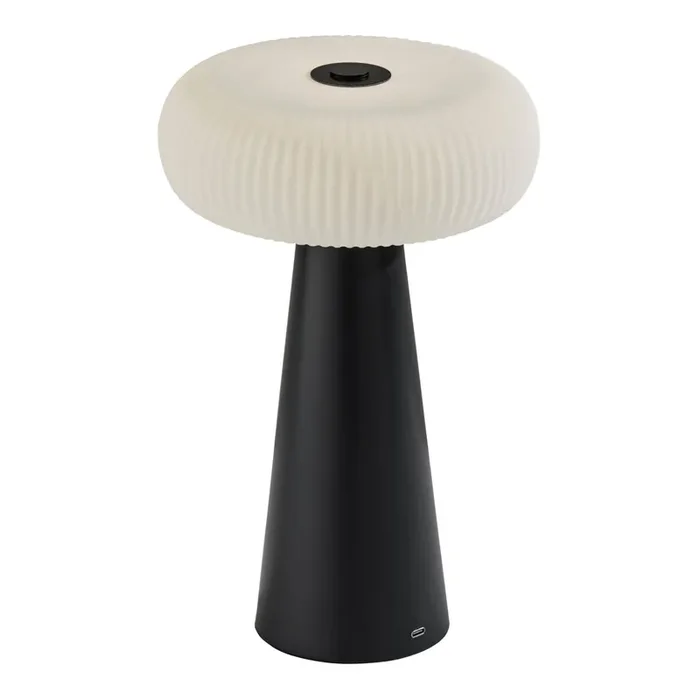 Tallis Modern Ribbed Rechargeable LED Table Lamp