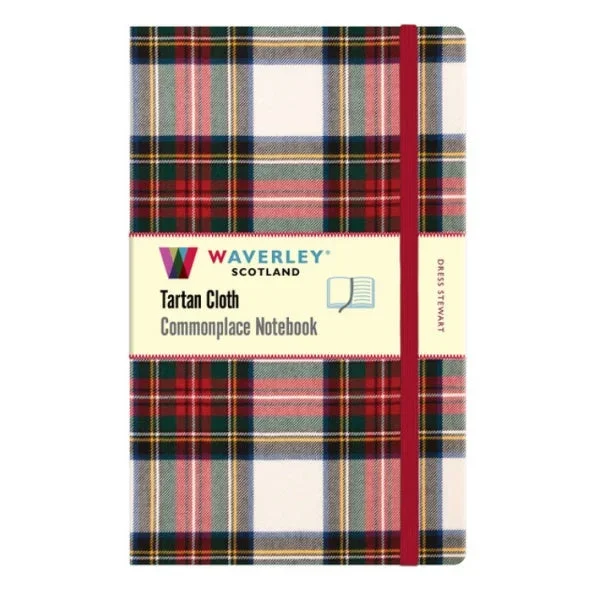 Tartan Cloth Notebook – Dress Stewart (Large)