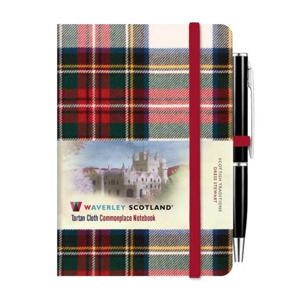 Tartan Cloth Notebook with Pen – Dress Stewart
