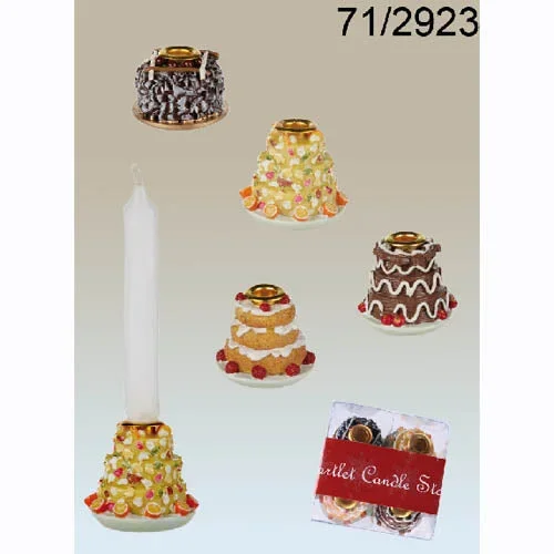 Tartlet Candle Holders with Candles 4 pack