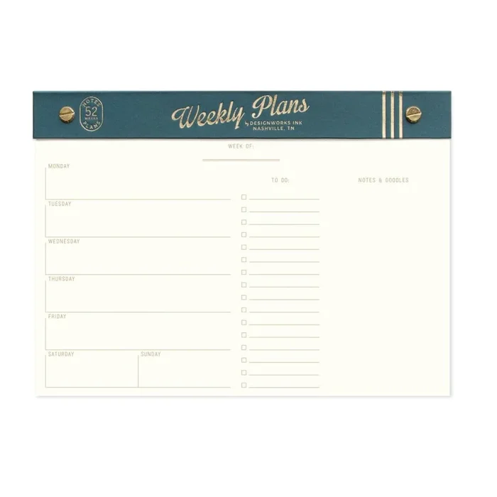 Teal Weekly Planner