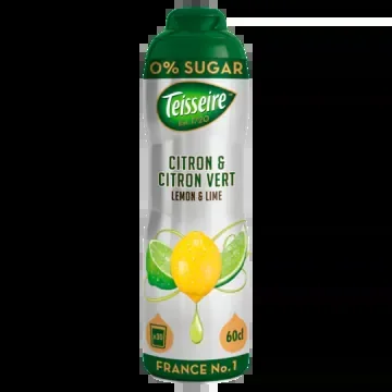 Teisseire Sugar free lemon and lime fruit syrup