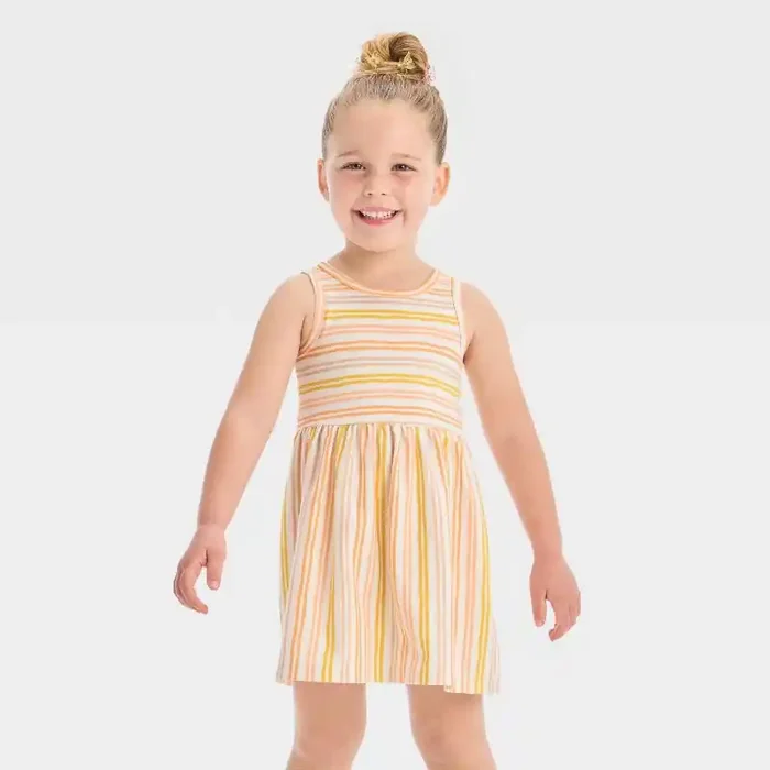 Toddler Girls‘ Warm Striped Tank Dress – Cat & Jack™ 5T