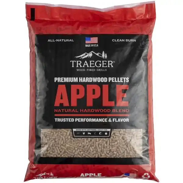 Traeger Premium All Natural Apple BBQ Wood Pellet 20 lb