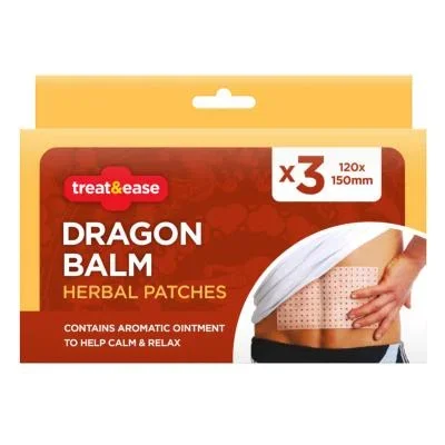Treat & Ease Dragon Balm Herbal Patches 3 Pack