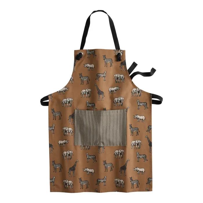 Vintage Animal Print Apron