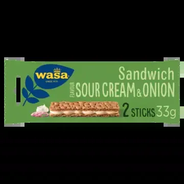 Wasa Sour cream and onion sandwich