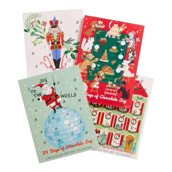 Wawi Chocolate Advent Calendar Set of 4